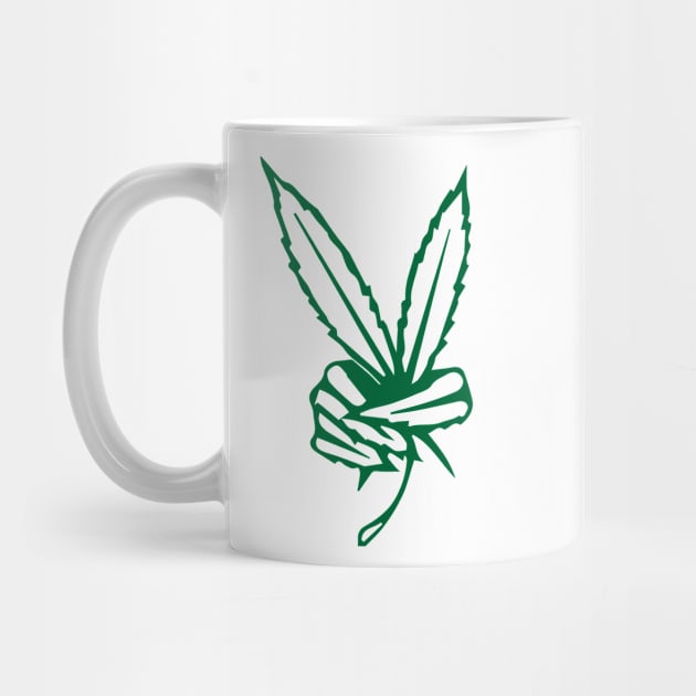 Peace Sign Pot Leaf Logo by Illustrious Graphics 